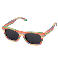 Load image into Gallery viewer, Vintage multicolor Bamboo Polarized sunglasses