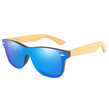 Load image into Gallery viewer, Fashion Mirror Coating Wood Sunglasses